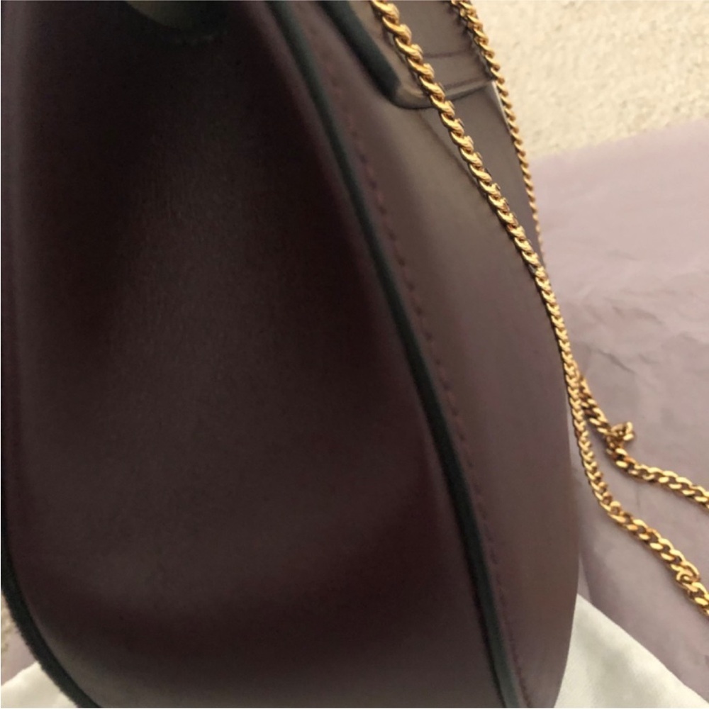 Chloé Small Drew Shoulder Bag - Burgundy Leather & Suede with COA - Authentic ✅ - Picture 10 of 10